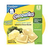 Gerber Graduates  pasta pick-ups, spinach & cheese ravioli Full-Size Picture